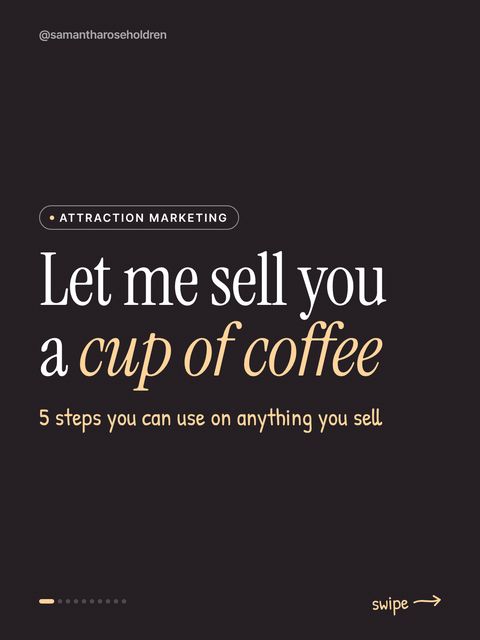 Carousel: Let me sell you a cup of coffee