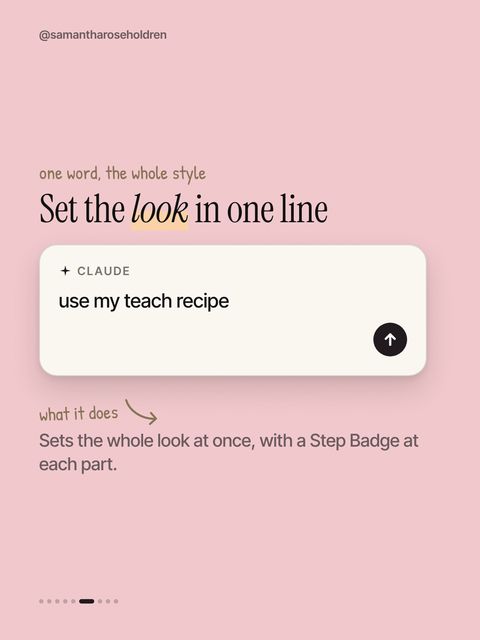 Slide: a typing bar that says use my teach recipe